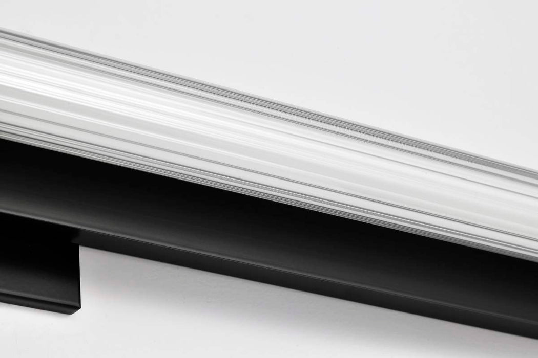 Vanity Nuvo 62-2385 Larissa - 24 Inch LED Vanity - 3000K CCT - Black Finish - Opaque Glass Nuvo