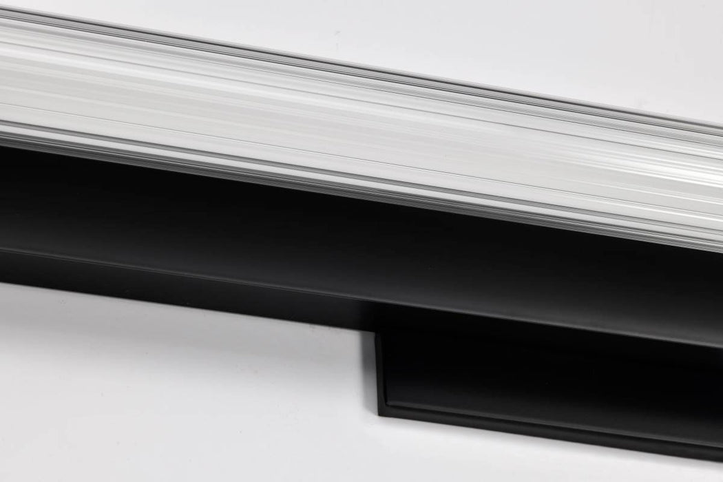 Vanity Nuvo 62-2385 Larissa - 24 Inch LED Vanity - 3000K CCT - Black Finish - Opaque Glass Nuvo