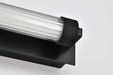 Vanity Nuvo 62-2385 Larissa - 24 Inch LED Vanity - 3000K CCT - Black Finish - Opaque Glass Nuvo