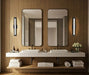 Vanity Nuvo 62-2385 Larissa - 24 Inch LED Vanity - 3000K CCT - Black Finish - Opaque Glass Nuvo