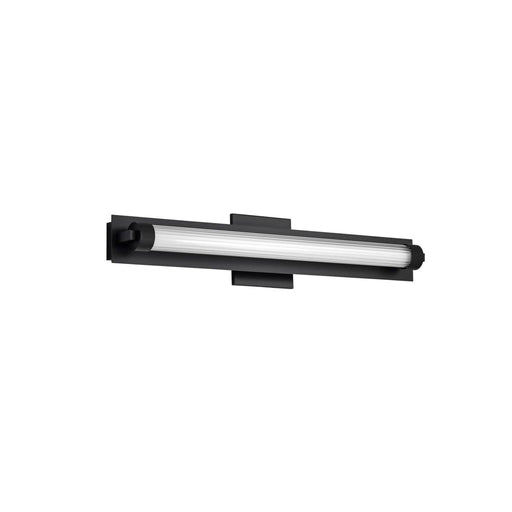 Vanity Nuvo 62-2385 Larissa - 24 Inch LED Vanity - 3000K CCT - Black Finish - Opaque Glass Nuvo