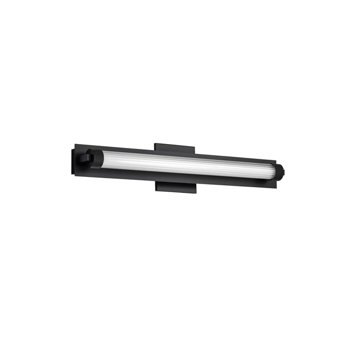 Vanity Nuvo 62-2385 Larissa - 24 Inch LED Vanity - 3000K CCT - Black Finish - Opaque Glass Nuvo
