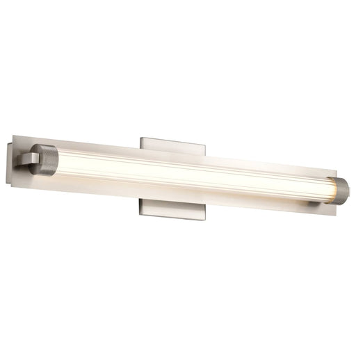 Vanity Nuvo 62-2386 Larissa - 24 Inch LED Vanity - 3000K CCT - Brushed Nickel Finish - Opaque Glass Nuvo