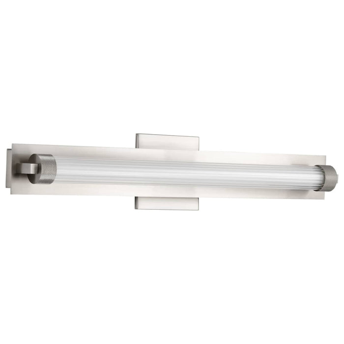 Vanity Nuvo 62-2386 Larissa - 24 Inch LED Vanity - 3000K CCT - Brushed Nickel Finish - Opaque Glass Nuvo