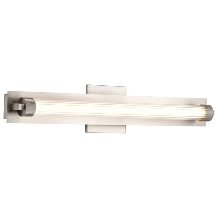 Vanity Nuvo 62-2386 Larissa - 24 Inch LED Vanity - 3000K CCT - Brushed Nickel Finish - Opaque Glass Nuvo