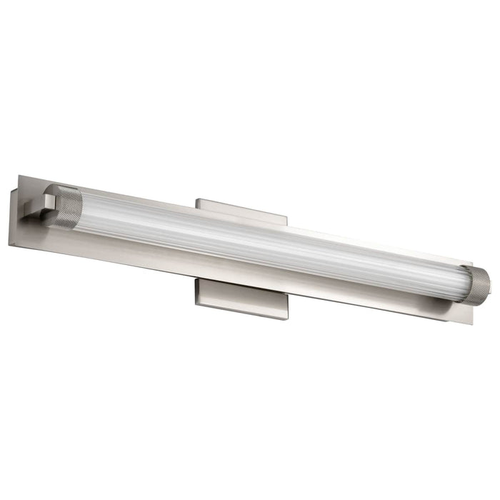 Vanity Nuvo 62-2386 Larissa - 24 Inch LED Vanity - 3000K CCT - Brushed Nickel Finish - Opaque Glass Nuvo