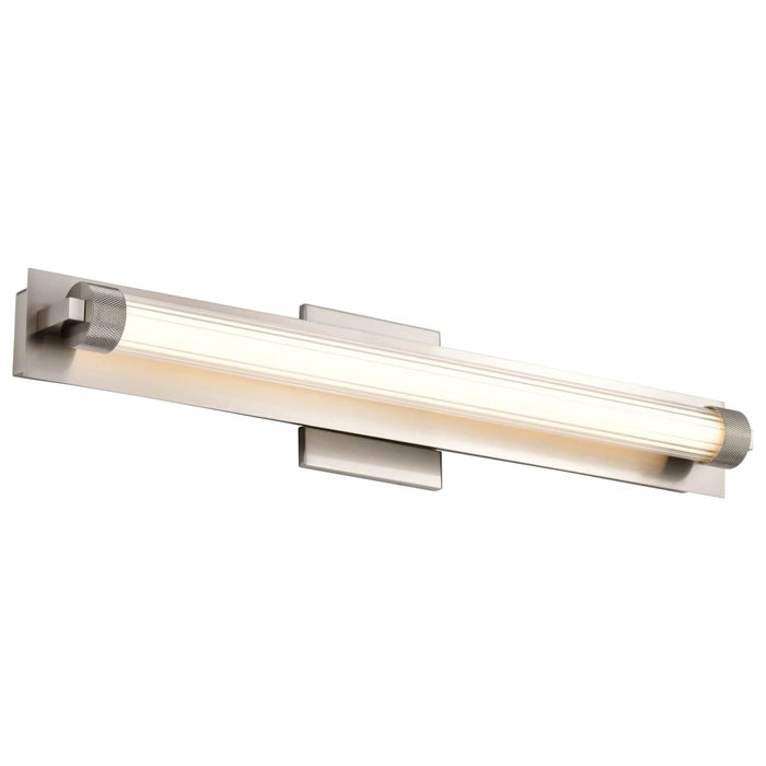 Vanity Nuvo 62-2386 Larissa - 24 Inch LED Vanity - 3000K CCT - Brushed Nickel Finish - Opaque Glass Nuvo