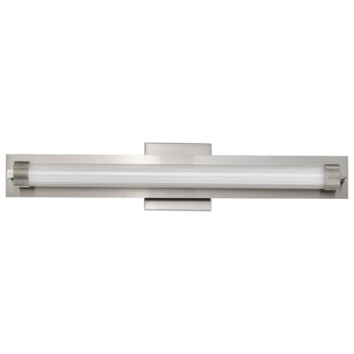 Vanity Nuvo 62-2386 Larissa - 24 Inch LED Vanity - 3000K CCT - Brushed Nickel Finish - Opaque Glass Nuvo