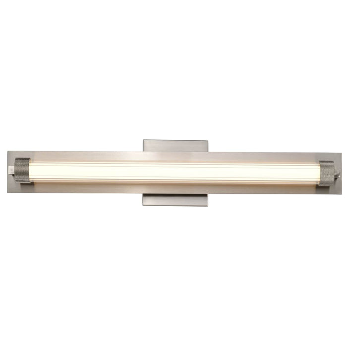 Vanity Nuvo 62-2386 Larissa - 24 Inch LED Vanity - 3000K CCT - Brushed Nickel Finish - Opaque Glass Nuvo