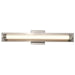 Vanity Nuvo 62-2386 Larissa - 24 Inch LED Vanity - 3000K CCT - Brushed Nickel Finish - Opaque Glass Nuvo