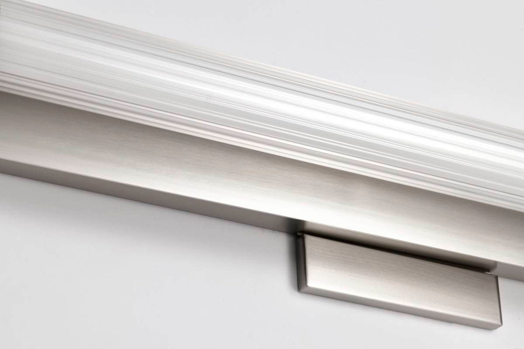 Vanity Nuvo 62-2386 Larissa - 24 Inch LED Vanity - 3000K CCT - Brushed Nickel Finish - Opaque Glass Nuvo