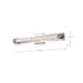 Vanity Nuvo 62-2386 Larissa - 24 Inch LED Vanity - 3000K CCT - Brushed Nickel Finish - Opaque Glass Nuvo