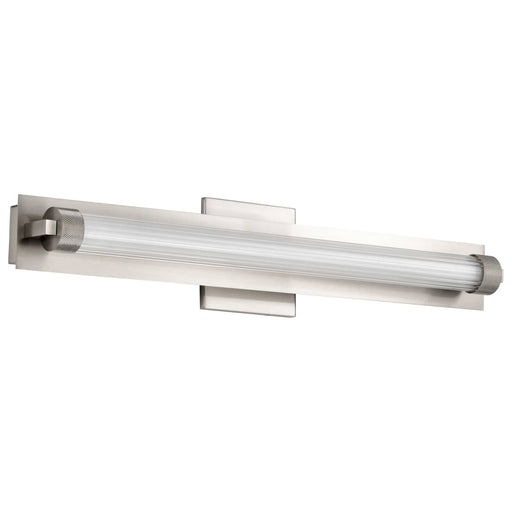 Vanity Nuvo 62-2386 Larissa - 24 Inch LED Vanity - 3000K CCT - Brushed Nickel Finish - Opaque Glass Nuvo
