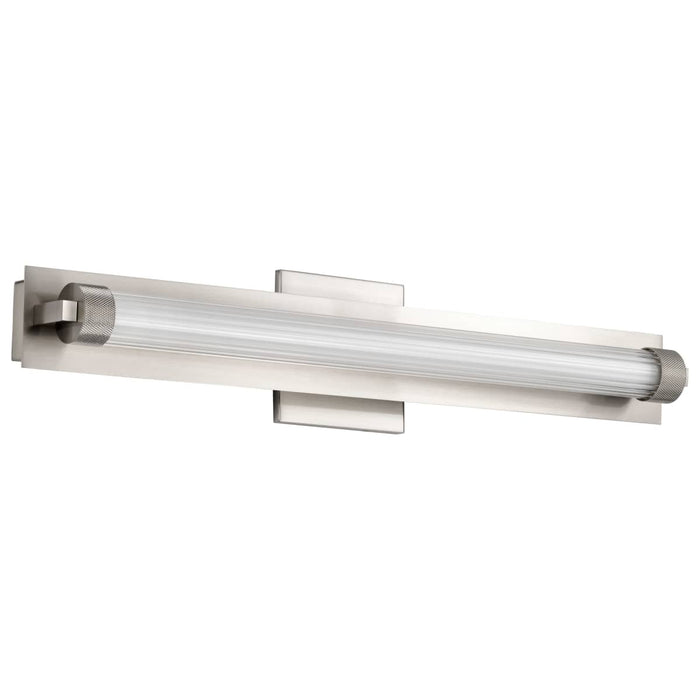 Vanity Nuvo 62-2386 Larissa - 24 Inch LED Vanity - 3000K CCT - Brushed Nickel Finish - Opaque Glass Nuvo
