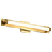 Vanity Nuvo 62-2387 Larissa - 24 Inch LED Vanity - 3000K CCT - Vintage Brass Finish - Opaque Glass Nuvo