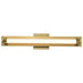 Vanity Nuvo 62-2387 Larissa - 24 Inch LED Vanity - 3000K CCT - Vintage Brass Finish - Opaque Glass Nuvo
