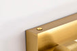 Vanity Nuvo 62-2387 Larissa - 24 Inch LED Vanity - 3000K CCT - Vintage Brass Finish - Opaque Glass Nuvo