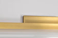 Vanity Nuvo 62-2387 Larissa - 24 Inch LED Vanity - 3000K CCT - Vintage Brass Finish - Opaque Glass Nuvo