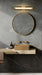 Vanity Nuvo 62-2387 Larissa - 24 Inch LED Vanity - 3000K CCT - Vintage Brass Finish - Opaque Glass Nuvo