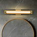 Vanity Nuvo 62-2387 Larissa - 24 Inch LED Vanity - 3000K CCT - Vintage Brass Finish - Opaque Glass Nuvo