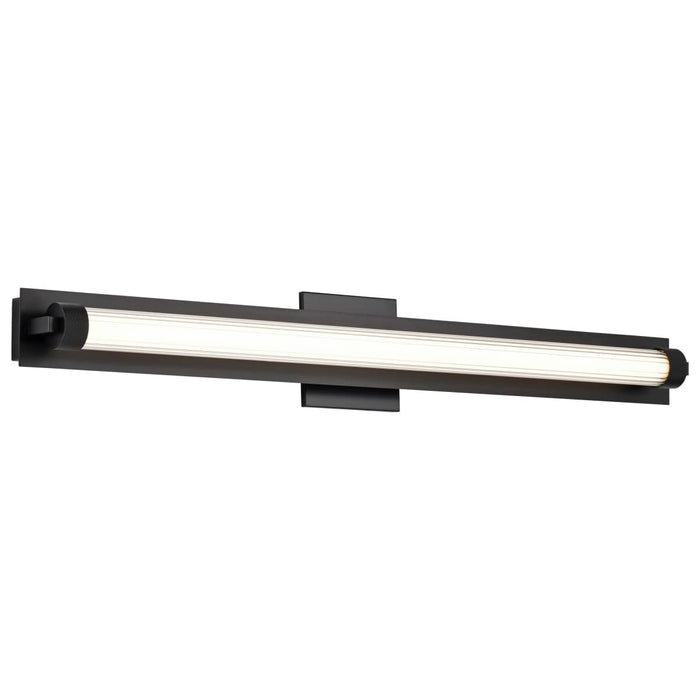 Vanity Nuvo 62-2390 Larissa - 32 Inch LED Vanity - 3000K CCT - Black Finish - Opaque Glass Nuvo
