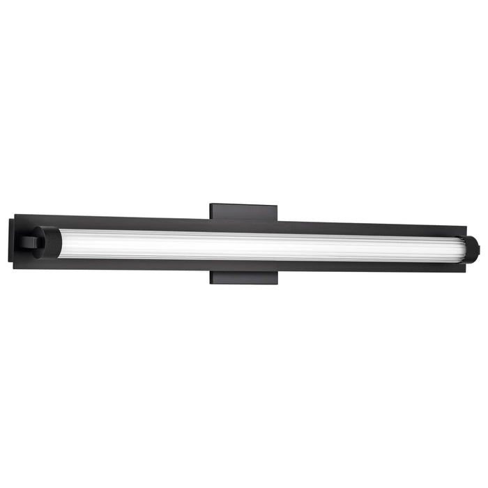 Vanity Nuvo 62-2390 Larissa - 32 Inch LED Vanity - 3000K CCT - Black Finish - Opaque Glass Nuvo