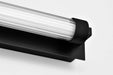 Vanity Nuvo 62-2390 Larissa - 32 Inch LED Vanity - 3000K CCT - Black Finish - Opaque Glass Nuvo