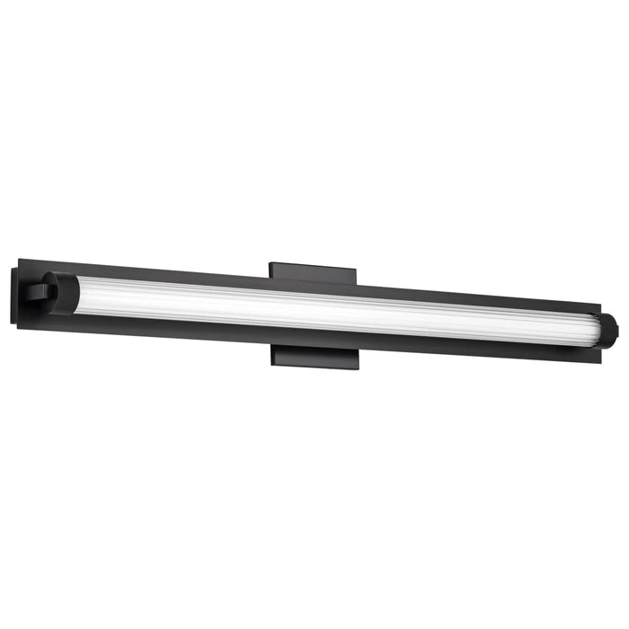 Vanity Nuvo 62-2390 Larissa - 32 Inch LED Vanity - 3000K CCT - Black Finish - Opaque Glass Nuvo