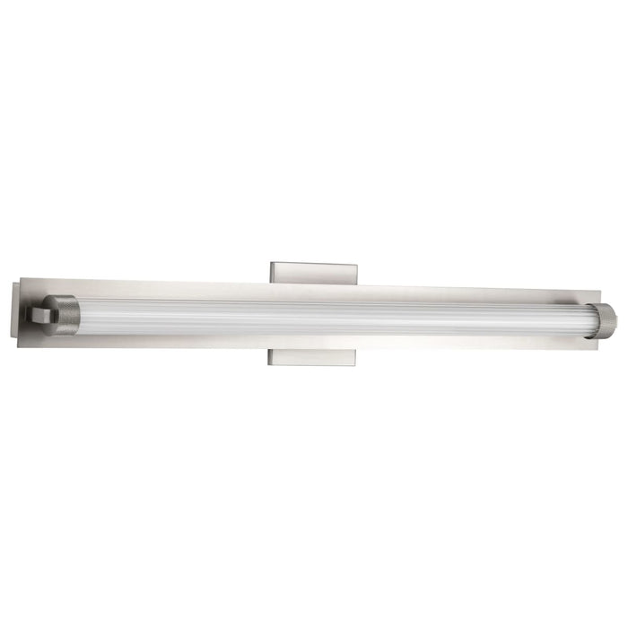 Vanity Nuvo 62-2391 Larissa - 32 Inch LED Vanity - 3000K CCT - Brushed Nickel Finish - Opaque Glass Nuvo