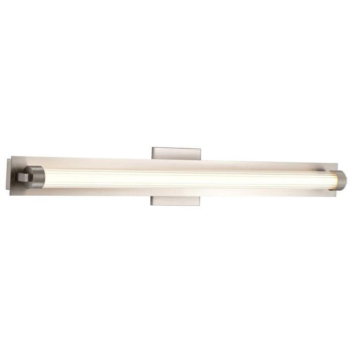 Vanity Nuvo 62-2391 Larissa - 32 Inch LED Vanity - 3000K CCT - Brushed Nickel Finish - Opaque Glass Nuvo