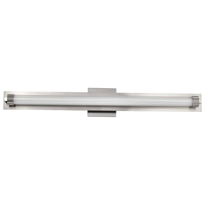 Vanity Nuvo 62-2391 Larissa - 32 Inch LED Vanity - 3000K CCT - Brushed Nickel Finish - Opaque Glass Nuvo
