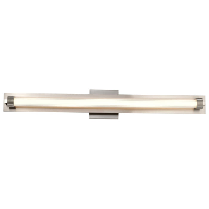 Vanity Nuvo 62-2391 Larissa - 32 Inch LED Vanity - 3000K CCT - Brushed Nickel Finish - Opaque Glass Nuvo