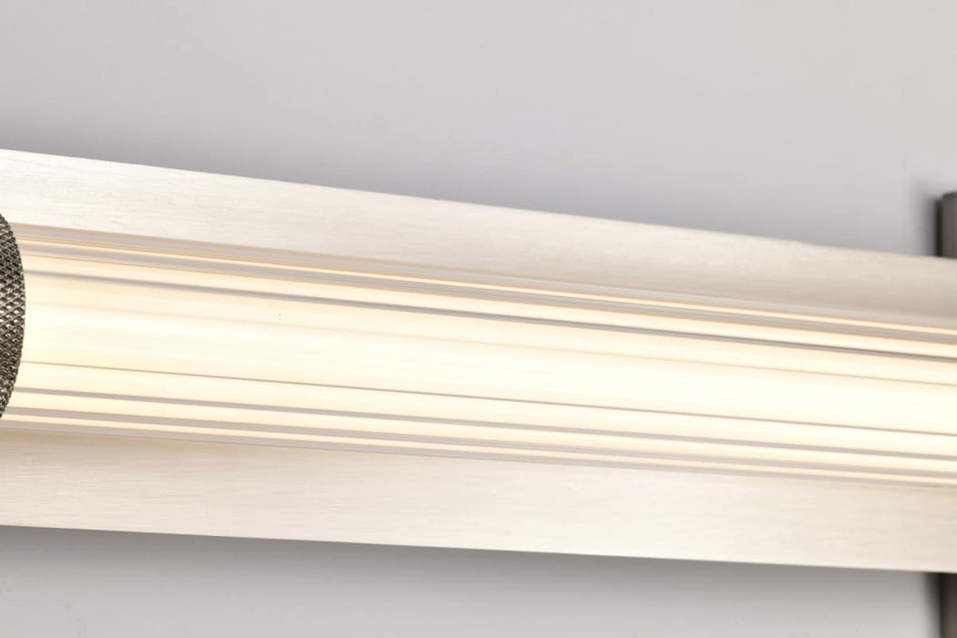 Vanity Nuvo 62-2391 Larissa - 32 Inch LED Vanity - 3000K CCT - Brushed Nickel Finish - Opaque Glass Nuvo