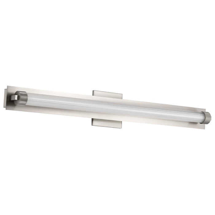 Vanity Nuvo 62-2391 Larissa - 32 Inch LED Vanity - 3000K CCT - Brushed Nickel Finish - Opaque Glass Nuvo