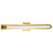 Vanity Nuvo 62-2392 Larissa - 32 Inch LED Vanity - 3000K CCT - Vintage Brass Finish - Opaque Glass Nuvo