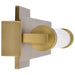 Vanity Nuvo 62-2392 Larissa - 32 Inch LED Vanity - 3000K CCT - Vintage Brass Finish - Opaque Glass Nuvo