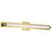 Vanity Nuvo 62-2392 Larissa - 32 Inch LED Vanity - 3000K CCT - Vintage Brass Finish - Opaque Glass Nuvo