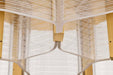 Flush Mount Nuvo 62-2401 Kenzo - LED 5 Light Flush Mount - Vintage Brass Finish - Light Guide Panel Nuvo