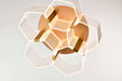 Flush Mount Nuvo 62-2401 Kenzo - LED 5 Light Flush Mount - Vintage Brass Finish - Light Guide Panel Nuvo