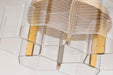 Flush Mount Nuvo 62-2402 Kenzo - LED 6 Light Flush Mount - Vintage Brass Finish - Light Guide Panel Nuvo