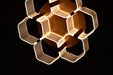 Flush Mount Nuvo 62-2402 Kenzo - LED 6 Light Flush Mount - Vintage Brass Finish - Light Guide Panel Nuvo