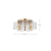 Flush Mount Nuvo 62-2402 Kenzo - LED 6 Light Flush Mount - Vintage Brass Finish - Light Guide Panel Nuvo