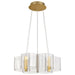 Chandelier Nuvo 62-2403 Kenzo - LED 6 Light Chandelier - Polished Anodized Bronze Finish - Light Guide Panel Nuvo