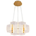 Chandelier Nuvo 62-2403 Kenzo - LED 6 Light Chandelier - Polished Anodized Bronze Finish - Light Guide Panel Nuvo