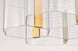 Chandelier Nuvo 62-2403 Kenzo - LED 6 Light Chandelier - Polished Anodized Bronze Finish - Light Guide Panel Nuvo