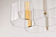 Chandelier Nuvo 62-2403 Kenzo - LED 6 Light Chandelier - Polished Anodized Bronze Finish - Light Guide Panel Nuvo