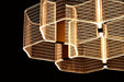 Chandelier Nuvo 62-2403 Kenzo - LED 6 Light Chandelier - Polished Anodized Bronze Finish - Light Guide Panel Nuvo