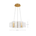 Chandelier Nuvo 62-2403 Kenzo - LED 6 Light Chandelier - Polished Anodized Bronze Finish - Light Guide Panel Nuvo