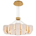 Chandelier Nuvo 62-2404 Kenzo - LED 12 Light Chandelier - Polished Anodized Bronze Finish - Light Guide Panel Nuvo