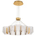 Chandelier Nuvo 62-2404 Kenzo - LED 12 Light Chandelier - Polished Anodized Bronze Finish - Light Guide Panel Nuvo